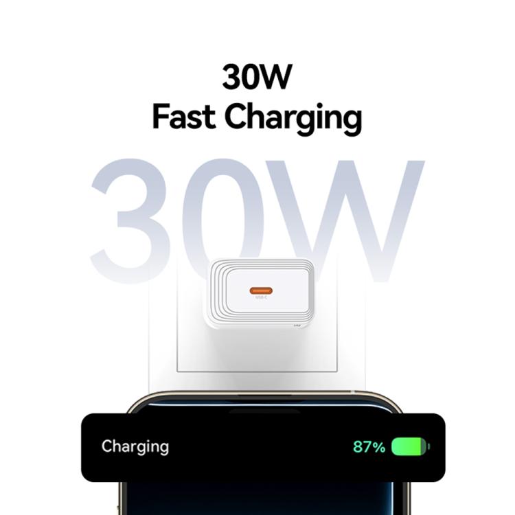 Cargador rápido de un solo puerto USB-C/Tipo-C USAMS CC329 T69 PD de 30 W, CC329