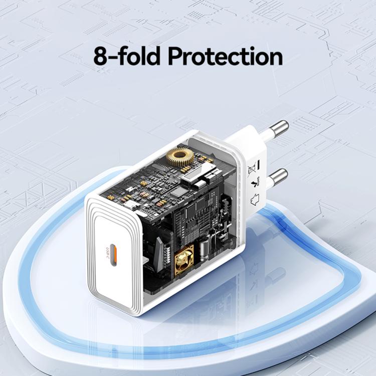 Cargador rápido de un solo puerto USB-C/Tipo-C USAMS CC329 T69 PD de 30 W, CC329