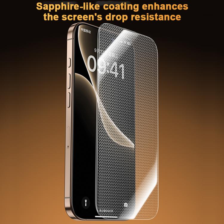 Benks King Kong Corning Hot-bend Full-glue DLC Tempered Film Versión de instalación rápida, For iPhone 17 Pro Max, For iPhone 17 Pro