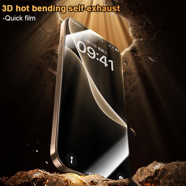 Benks King Kong Corning Hot-bend Full-glue DLC Tempered Film Versión de instalación rápida, For iPhone 17 Pro Max, For iPhone 17 Pro
