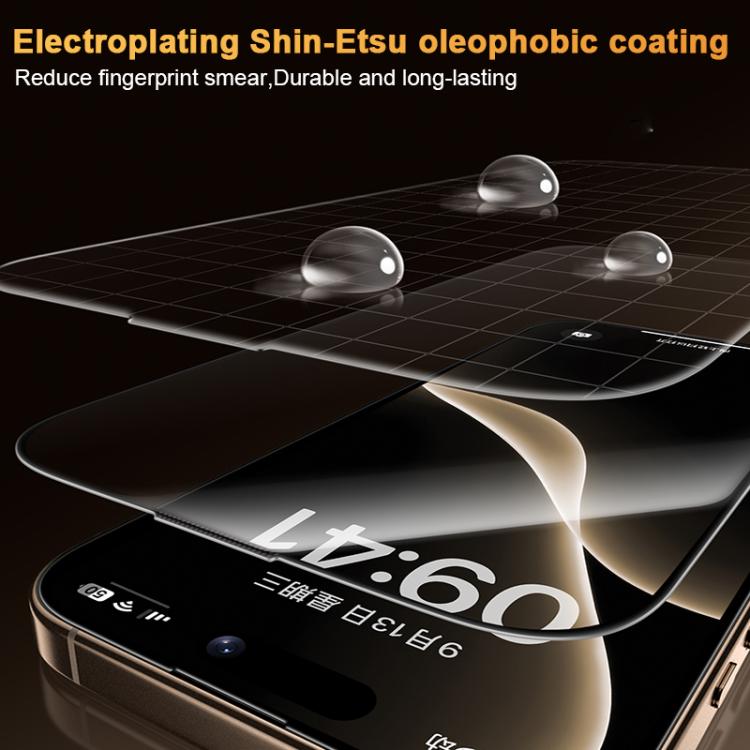 Benks King Kong Corning Hot-bend Full-glue DLC Tempered Film Versión de instalación rápida, For iPhone 17 Pro Max, For iPhone 17 Pro