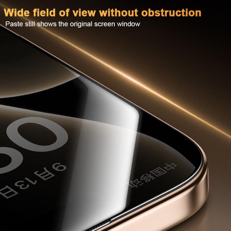 Película de privacidad templada Benks King Kong Corning Hot-bend con adhesivo completo, versión de instalación rápida., For iPhone 17 Pro Max, For iPhone 17 Pro