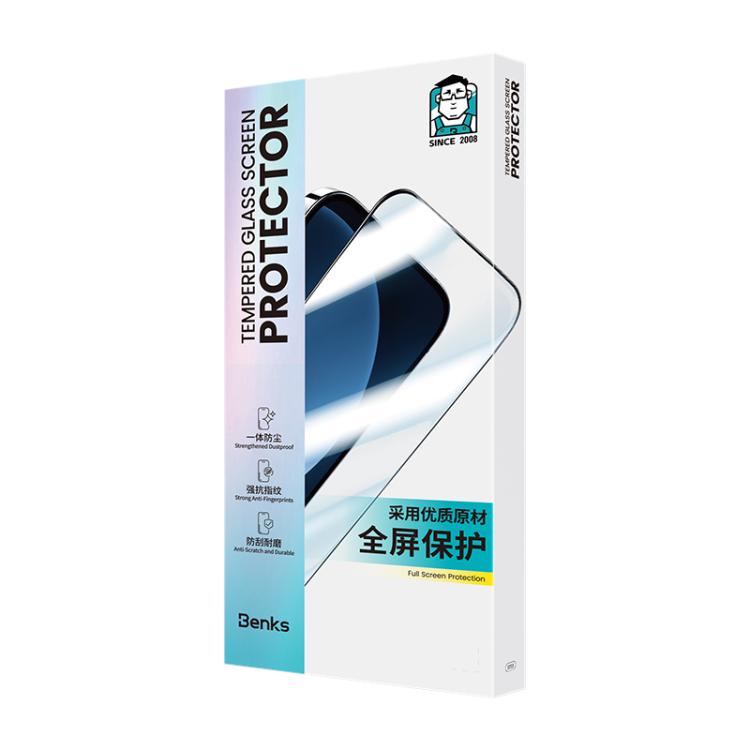 Protector de pantalla templado HD Benks Zero Curve Edge, For iPhone 17 Pro Max, For iPhone 17, For iPhone Air