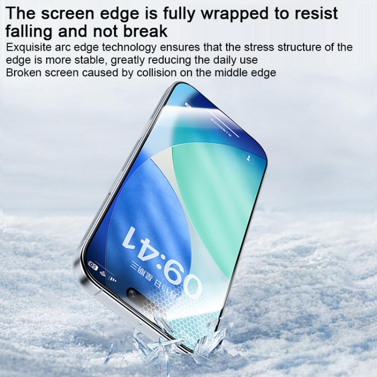 Protector de pantalla templado HD Benks Zero Curve Edge, For iPhone 17 Pro Max, For iPhone 17, For iPhone Air