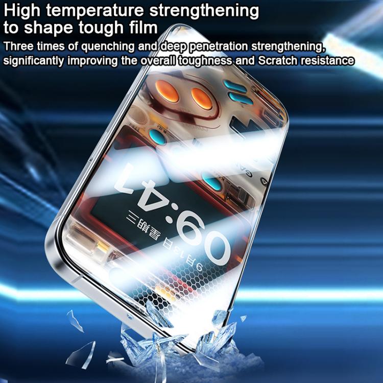 Protector de pantalla templado esmerilado Benks Zero Curve Edge Gaming, For iPhone 17 Pro Max, For iPhone 17