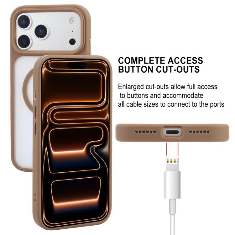 Estuche para teléfono MagSafe esmerilado con sensación de piel de la serie Jazz de GEBEI, For iPhone 17 Pro Max, For iPhone 17 Pro, For iPhone 17, For iPhone Air