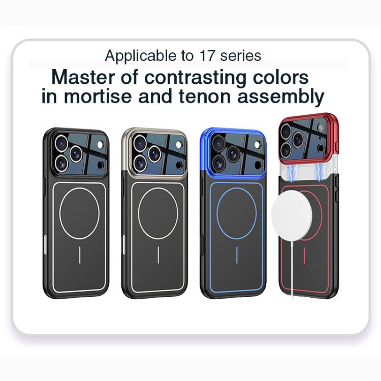 Funda para teléfono GKK Color Master Splicing MagSafe con marco magnético, For iPhone 17 Pro Max