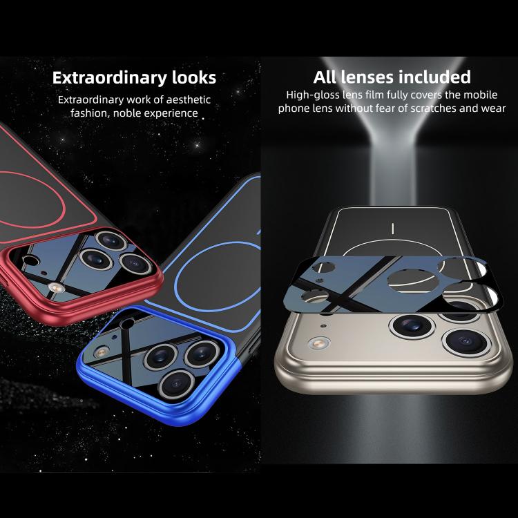 Funda para teléfono GKK Color Master Splicing MagSafe con marco magnético, For iPhone 17 Pro Max