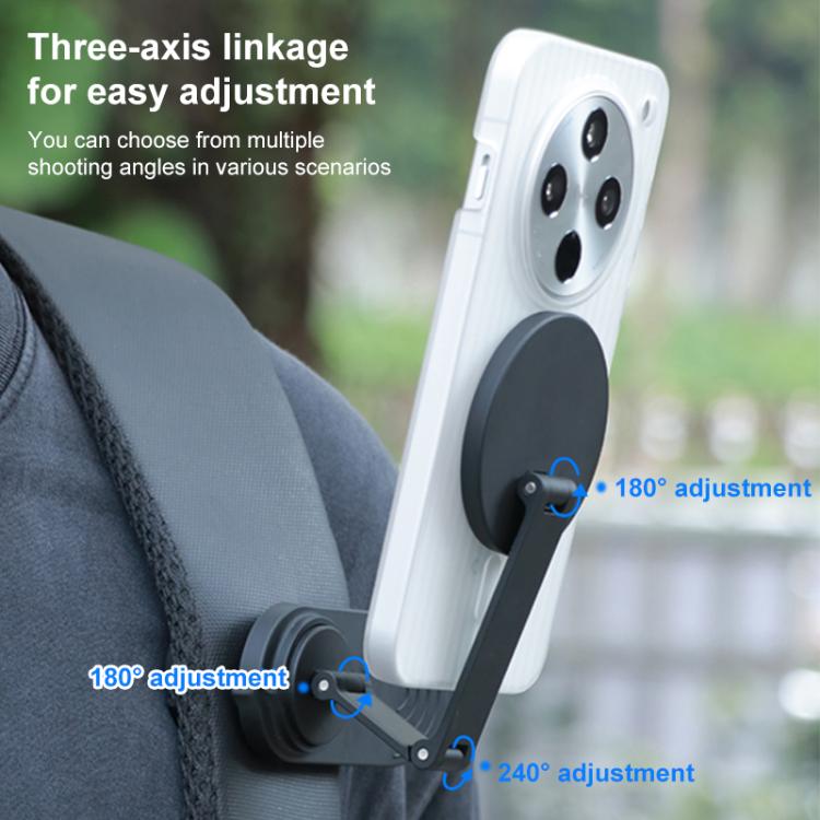 Soporte magnético para mochila RUIGPRO para teléfono y cámara, Clip, Clip + Base, Clip + Base + Adapter