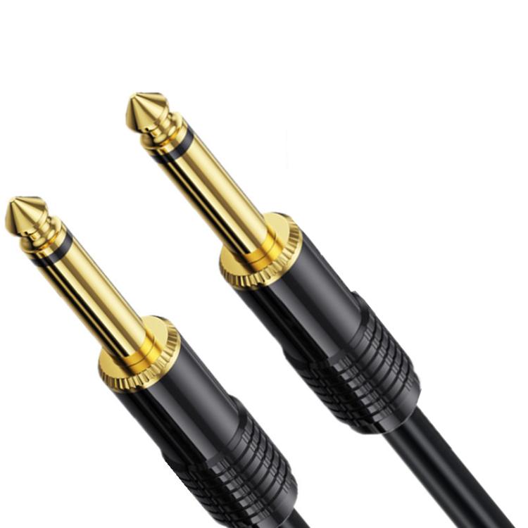 Cable de audio mono macho a macho de 6,35 mm para mezclador, 0.5m, 1m, 1.5m, 2m, 3m, 5m, 10m, 15m, 20m