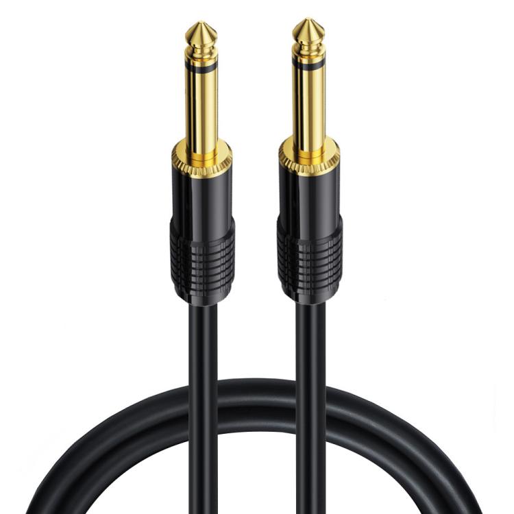 Cable de audio mono macho a macho de 6,35 mm para mezclador, 0.5m, 1m, 1.5m, 2m, 3m, 5m, 10m, 15m, 20m