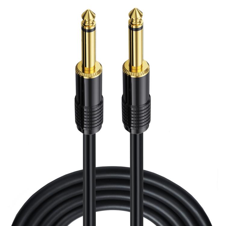 Cable de audio mono macho a macho de 6,35 mm para mezclador, 0.5m, 1m, 1.5m, 2m, 3m, 5m, 10m, 15m, 20m
