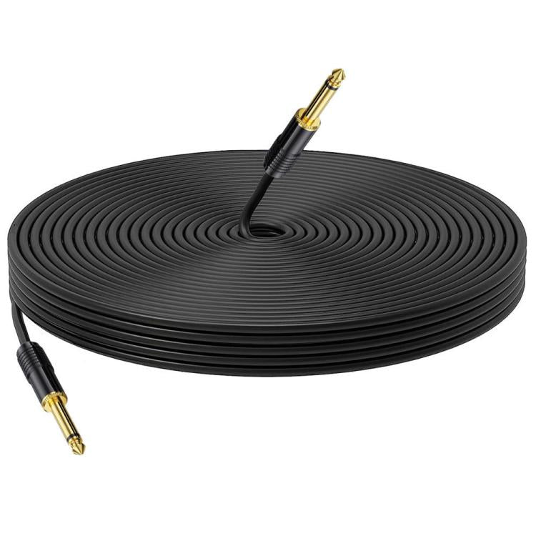 Cable de audio mono macho a macho de 6,35 mm para mezclador, 0.5m, 1m, 1.5m, 2m, 3m, 5m, 10m, 15m, 20m