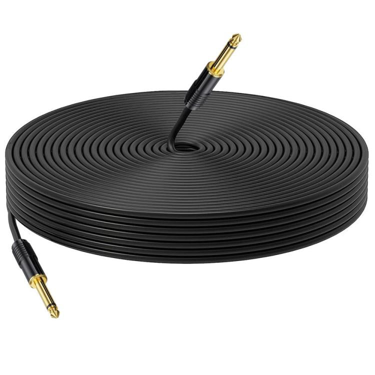 Cable de audio mono macho a macho de 6,35 mm para mezclador, 0.5m, 1m, 1.5m, 2m, 3m, 5m, 10m, 15m, 20m