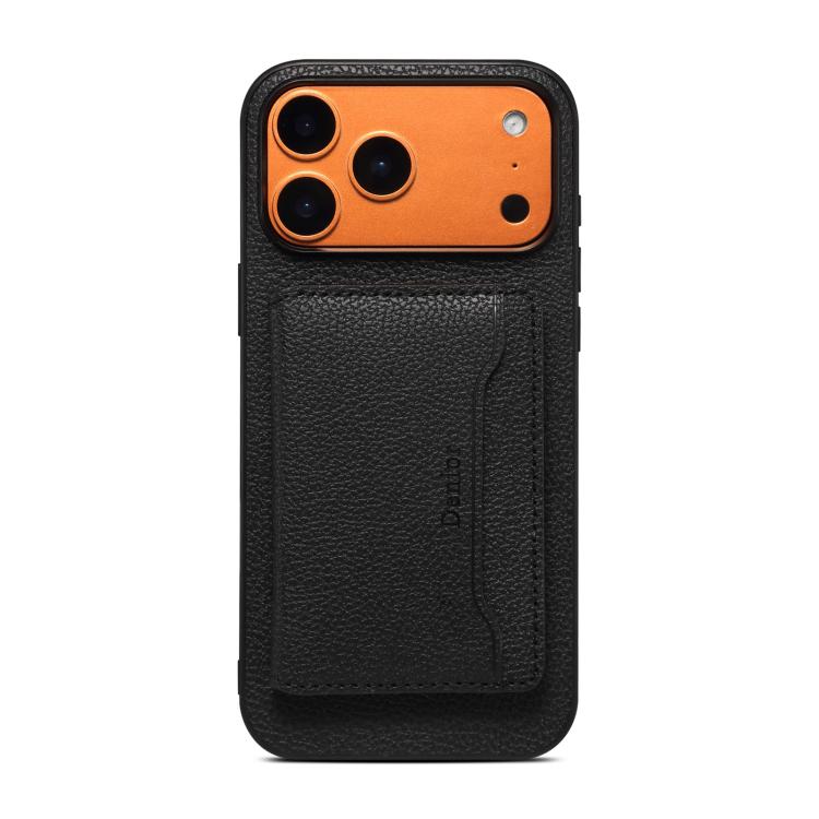Funda para teléfono móvil Denior D30 con textura de piel de becerro y MagSafe con tarjetero, For iPhone 17 Pro Max, For iPhone 17 Pro