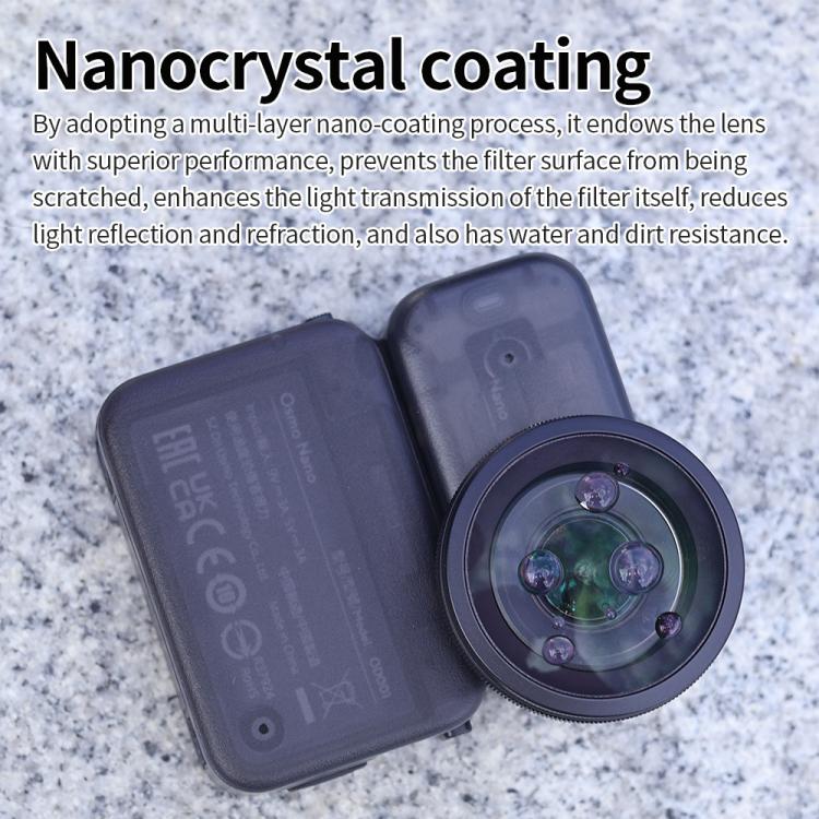 Filtro de lente JSR para DJI Osmo Nano, Wide Lens, Wide Lens + Mini Tripod, Wide Lens + Macro 10X, 5 in 1 Wide CPL ND8/16/32, 4 in 1 Wide ND8/16/32, 5 in 1 Wide ND8/16/32/64PL, 9 in 1 Wide Mixed Filter
