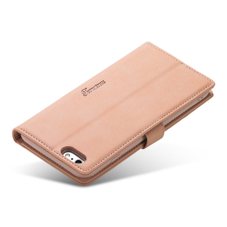 Forwenw F1 Series Matte Strong Magnetism Funda de cuero con tapa horizontal con soporte y ranuras para tarjetas y billetera y marco de fotos, For iPhone 6 Plus / 6s Plus, For iPhone 6 / 6s, For iPhone 7 / 8, For iPhone SE (2020)                        ...