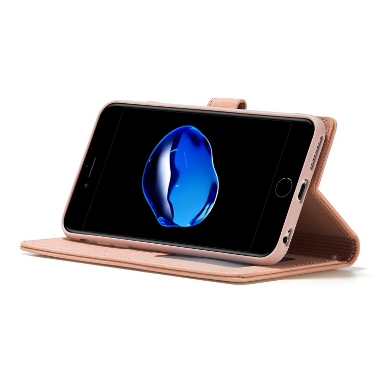 Forwenw F1 Series Matte Strong Magnetism Funda de cuero con tapa horizontal con soporte y ranuras para tarjetas y billetera y marco de fotos, For iPhone 6 Plus / 6s Plus, For iPhone 6 / 6s, For iPhone 7 / 8, For iPhone SE (2020)                        ...