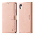 Forwenw F1 Series Matte Strong Magnetism Funda de cuero con tapa horizontal con soporte y ranuras para tarjetas y billetera y marco de fotos, For iPhone XR