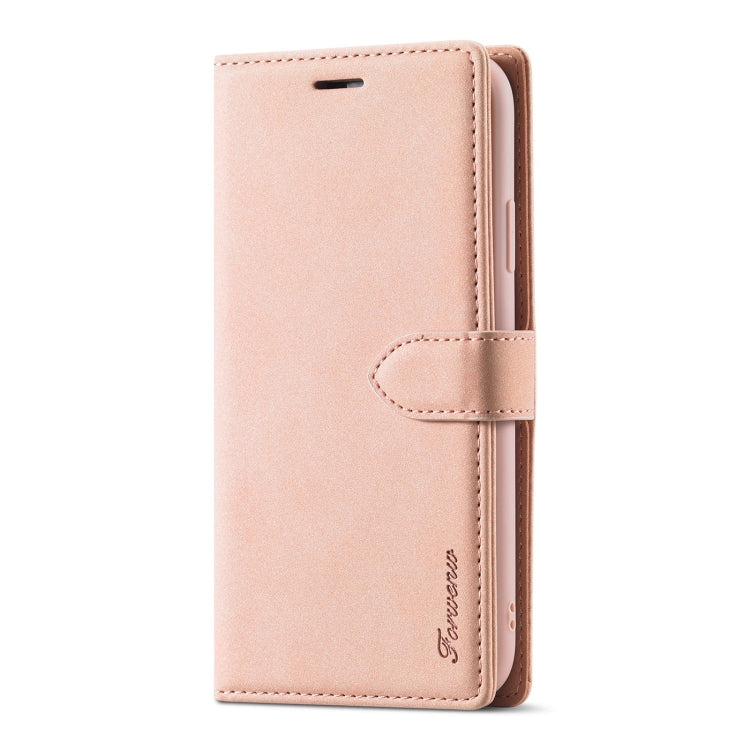 Forwenw F1 Series Matte Strong Magnetism Funda de cuero con tapa horizontal con soporte y ranuras para tarjetas y billetera y marco de fotos, For iPhone XR