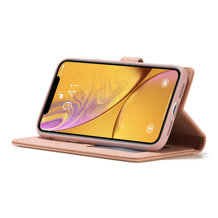 Forwenw F1 Series Matte Strong Magnetism Funda de cuero con tapa horizontal con soporte y ranuras para tarjetas y billetera y marco de fotos, For iPhone XR