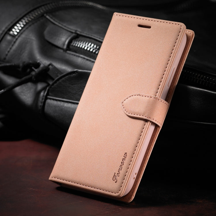 Forwenw F1 Series Matte Strong Magnetism Funda de cuero con tapa horizontal con soporte y ranuras para tarjetas y billetera y marco de fotos, For iPhone XR