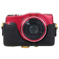 Funda de cuero retro para cámara de cuerpo entero con correa., For Canon PowerShot SX710 HS / SX700 HS, For Canon PowerShot G10 / G11 / G12