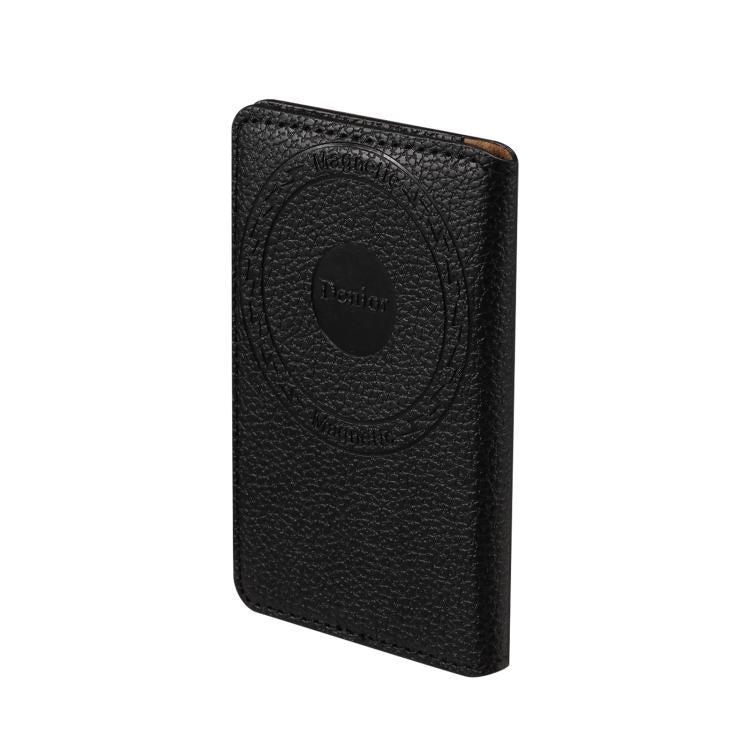 Cartera Denior V23 con textura de lichi y soporte MagSafe de piel para tarjetas., V23