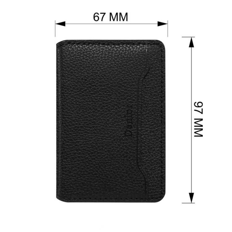 Cartera Denior V23 con textura de lichi y soporte MagSafe de piel para tarjetas., V23