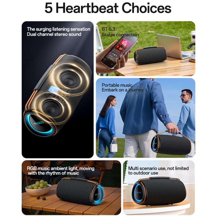 Altavoz Bluetooth estéreo de doble canal para exteriores Yesido YSW38 de 30 W., YSW38