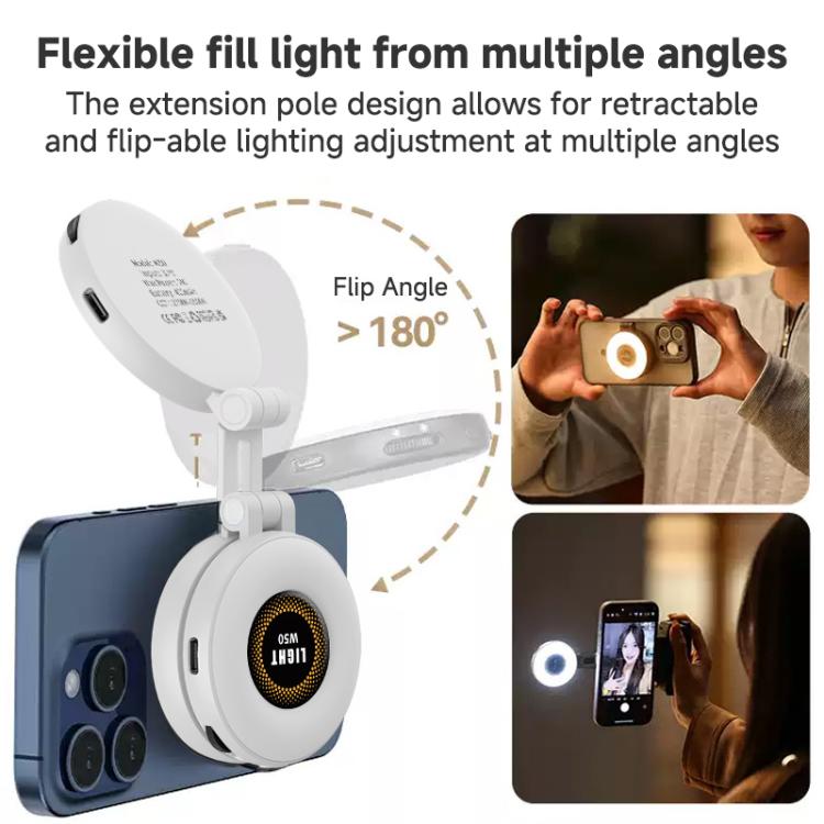 Luz de relleno magnética plegable para teléfono