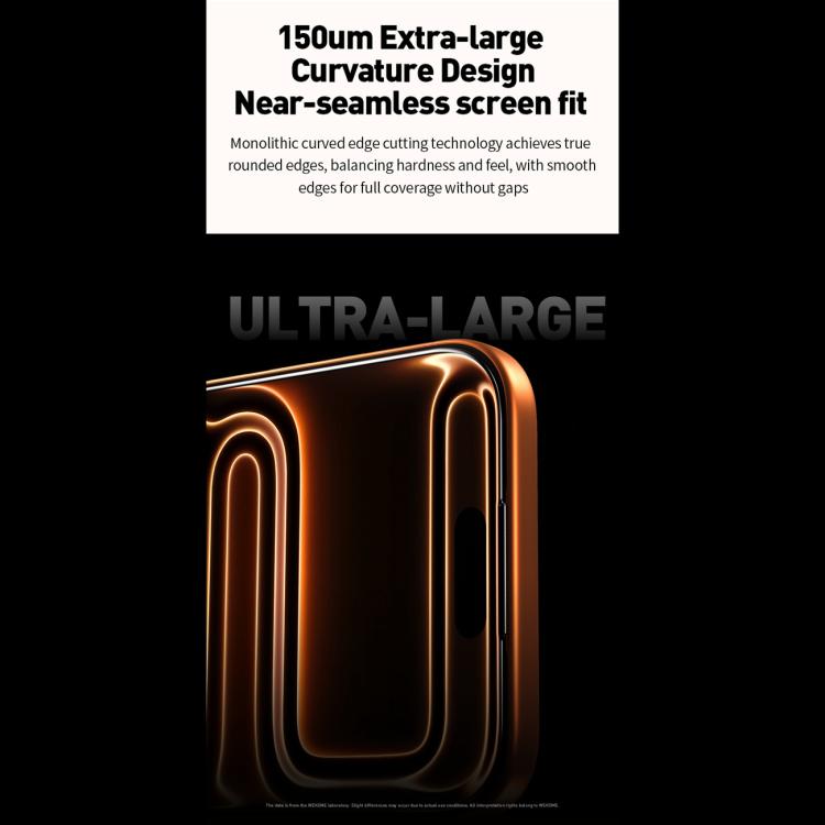 Protector de pantalla de vidrio templado HD de gran arco curvo 9D de la serie Qin WK WTP-120, For iPhone 17 Pro Max, For iPhone 17 Pro, For iPhone 17 / 16 Pro, For iPhone Air