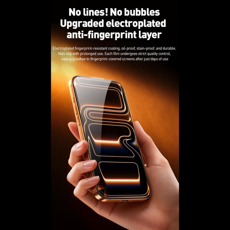 Protector de pantalla de vidrio templado HD de gran arco curvo 9D de la serie Qin WK WTP-120, For iPhone 17 Pro Max, For iPhone 17 Pro, For iPhone 17 / 16 Pro, For iPhone Air