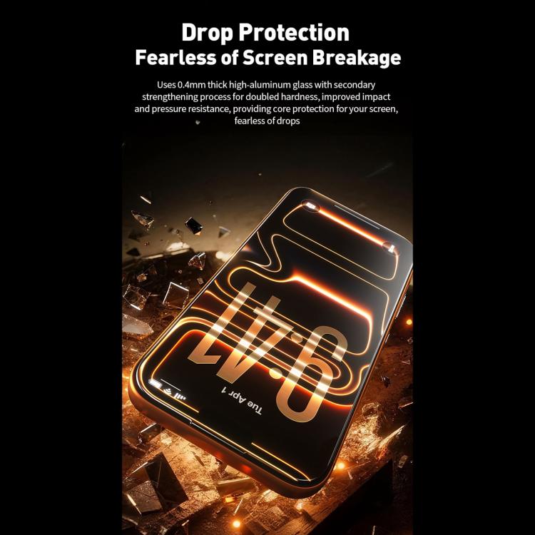 Protector de pantalla de vidrio templado HD de gran arco curvo 9D de la serie Qin WK WTP-120, For iPhone 17 Pro Max, For iPhone 17 Pro, For iPhone 17 / 16 Pro, For iPhone Air