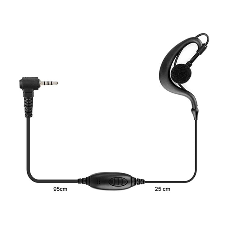 Auriculares con micrófono para walkie-talkie RETEVIS EE090Z de 1 pin para RETEVIS RT20, EE090Z