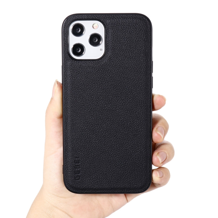 Estuche protector de cuero a prueba de golpes de cobertura total GEBEI, For iPhone 12 mini, For iPhone 12 / 12 Pro, For iPhone 12 Pro Max