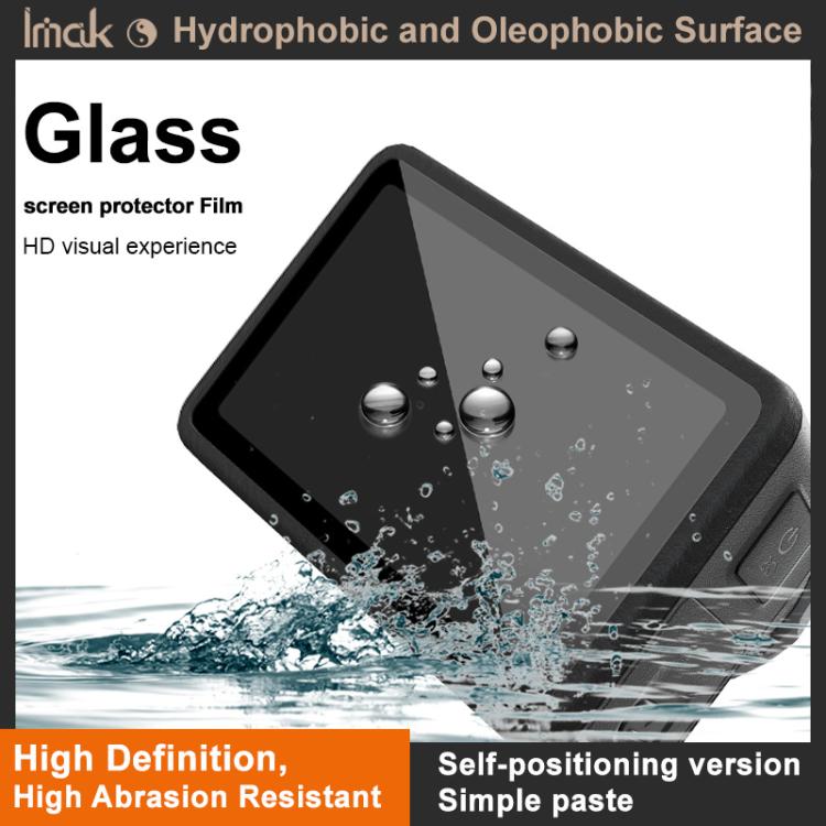 Protector de pantalla de vidrio templado imak con película para lente de cámara, versión autoposicionable., For Insta360 Ace Pro 2, For Insta360 Ace Pro