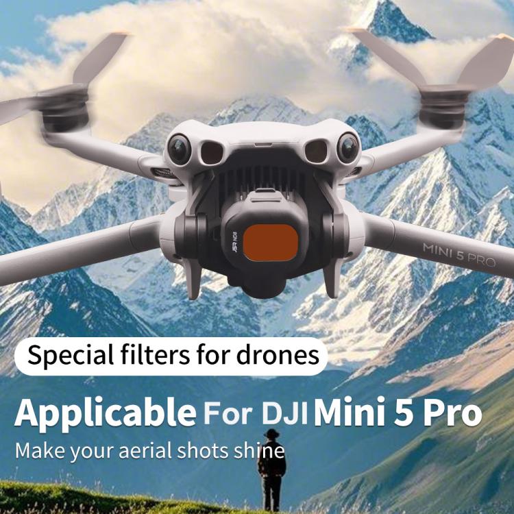 Filtro de lente de cámara para dron con clip para DJI Mini 5 Pro JSR CB Series, MCUV, CPL, ND8, ND16, ND32, ND64, ND128, ND256, ND8PL, ND16PL, ND32PL, ND64PL, STAR, NIGHT, Black Mist 1/4, 3 in 1 CPL ND16/64, 4 in 1 CPL ND8/32/128, 4 in 1 ND8-64        ...