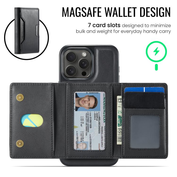 Funda desmontable para teléfono MagSafe RFID de la serie K4 de MAGKING, For iPhone 15 Pro Max, For iPhone 15 Pro, For iPhone 15 Plus, For iPhone 15, For iPhone 14 Plus, For iPhone 14, For iPhone 14 Pro, For iPhone 14 Pro Max