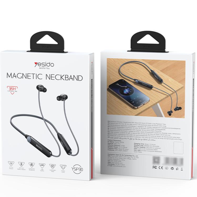 Collar Yesido YSP30 BT5.4 con auriculares inalámbricos