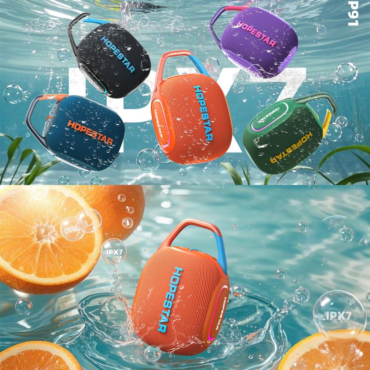 Altavoz Bluetooth para exteriores HOPESTAR P91 de 15 W, resistente al agua (IPX7).