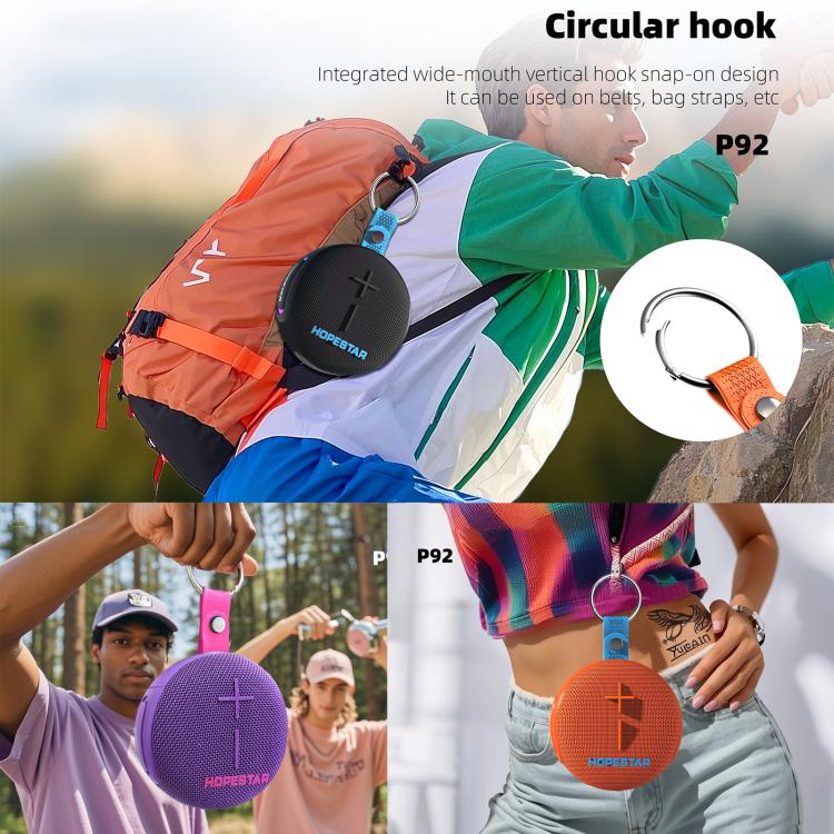 Altavoz inalámbrico Bluetooth HOPESTAR P92 de 15 W para exteriores, resistente al agua (IPX7).