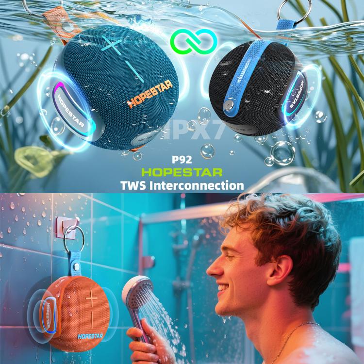 Altavoz inalámbrico Bluetooth HOPESTAR P92 de 15 W para exteriores, resistente al agua (IPX7).