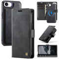 Funda magnética para teléfono AutSpace A05 2 en 1 con textura de piel de becerro retro y MagSafe, For iPhone 17e / 16e, For iPhone 17 Pro Max, For iPhone 17 Pro, For iPhone 17, For iPhone Air, For iPhone 16 Pro Max, For iPhone 16 Pro, For iPhone 16 Plu...