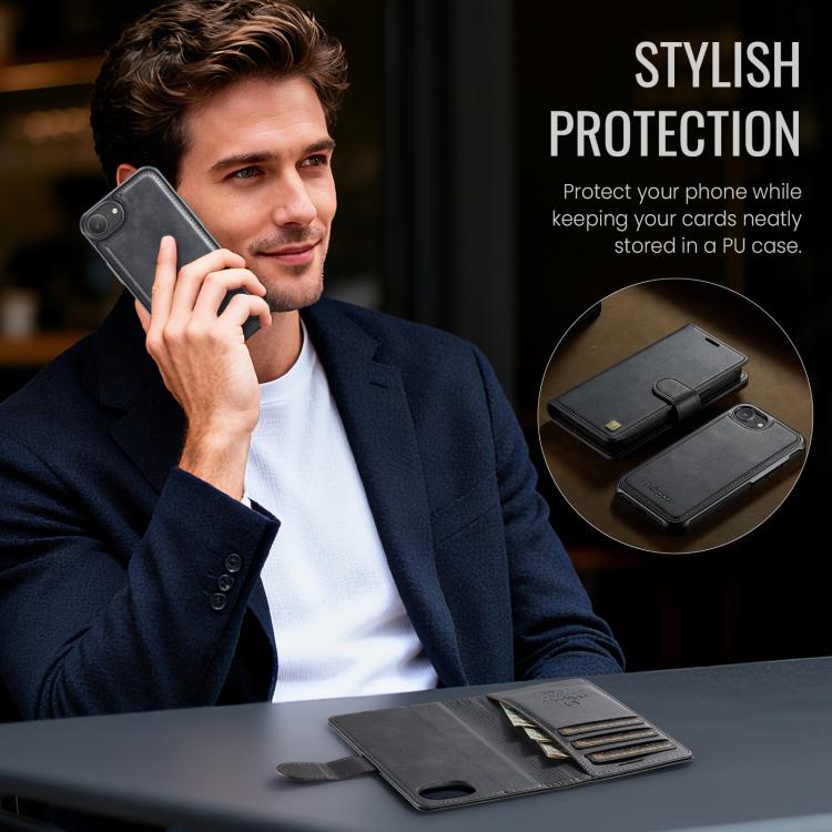 Funda magnética para teléfono AutSpace A05 2 en 1 con textura de piel de becerro retro y MagSafe, For iPhone 17e / 16e, For iPhone 17 Pro Max, For iPhone 17 Pro, For iPhone 17, For iPhone Air, For iPhone 16 Pro Max, For iPhone 16 Pro, For iPhone 16 Plu...