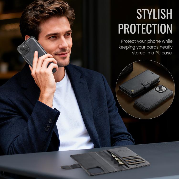 Funda magnética para teléfono AutSpace A05 2 en 1 con textura de piel de becerro retro y MagSafe, For iPhone 15, For iPhone 14 Plus, For iPhone 14 / 13, For iPhone 14 Pro, For iPhone 14 Pro Max, For iPhone 13 Pro Max, For iPhone 13 Pro                 ...