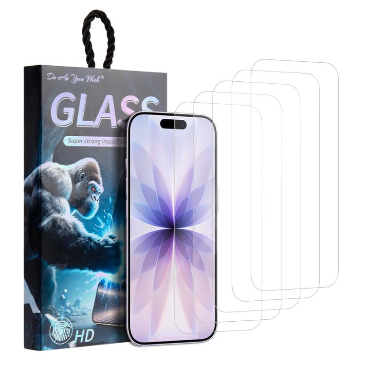 5 unidades/paquete de protector de pantalla de vidrio templado HD "Haz lo que quieras", For iPhone 17e / 16e, For iPhone 17 Pro Max, For iPhone 17 Pro, For iPhone 17, For iPhone Air, For iPhone 16 Pro Max, For iPhone 16 Pro, For iPhone 16 Plus         ...