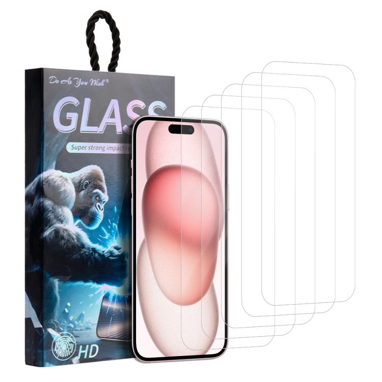 5 unidades/paquete de protector de pantalla de vidrio templado HD "Haz lo que quieras", For iPhone 17e / 16e, For iPhone 17 Pro Max, For iPhone 17 Pro, For iPhone 17, For iPhone Air, For iPhone 16 Pro Max, For iPhone 16 Pro, For iPhone 16 Plus         ...