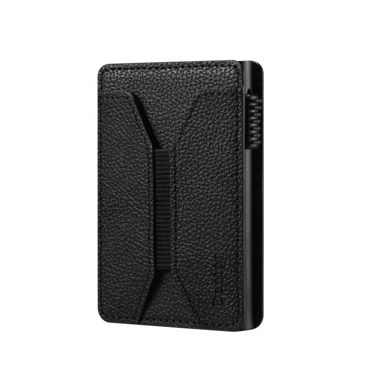 Cartera Denior V24 con textura de lichi y MagSafe, tarjetero de piel sintética., V24