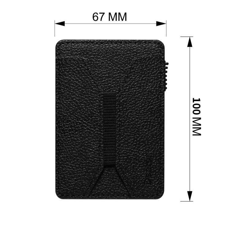 Cartera Denior V24 con textura de lichi y MagSafe, tarjetero de piel sintética., V24